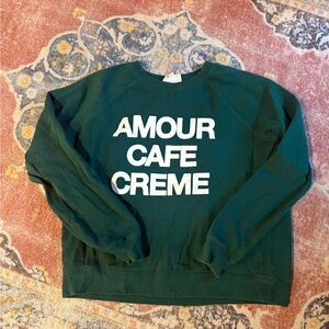 Sezane amour cafe crème Sweatshirt